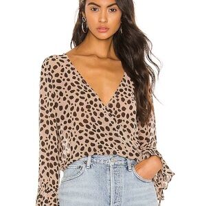 superdown Madeline Surplice Top